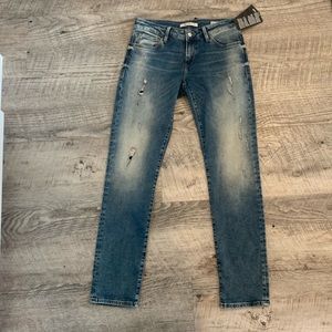 Mavi Emma Mid Ripped Patch Vintage